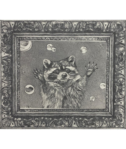 In The… (Raccoon) | Original Print by Tsubaki Scythe